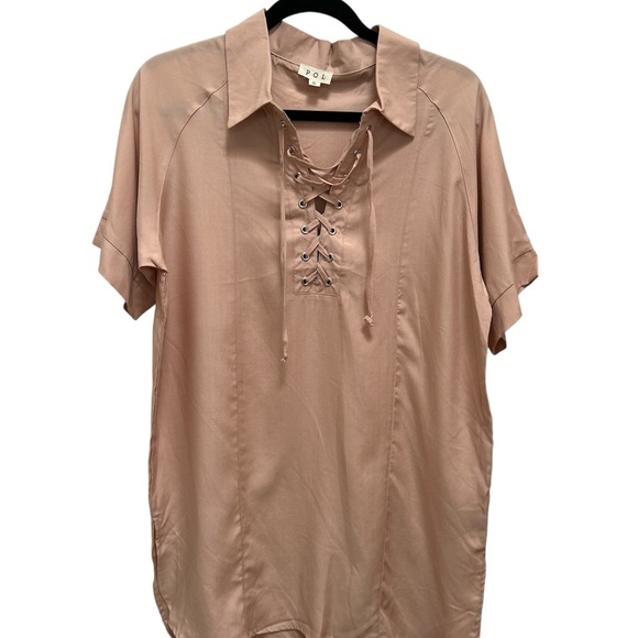POL Women's Lace-Up Dress - Picture 1 of 6